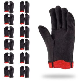 Brown Jersey Gloves for Men and Women