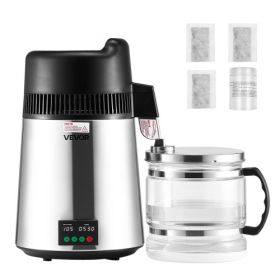 6L Water Distiller Home Countertop Purifier Machine 900W Stainless Steel Glass