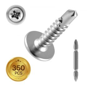 Self Tapping/Drilling Screws 3/4 Inch Stainless Steel Phillips Wafer Head 350pcs