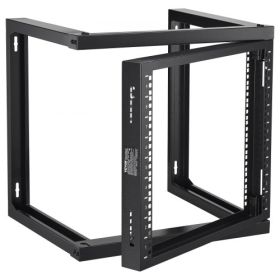 VEVOR 9U Wall Mount Rack 150 lbs/68.04 kg Open Frame Server Network Rack Black