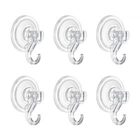 Suction Cup Hooks 6 Pack 2.76 x 3.54 x 1.57 inch Heavy Duty Holder for Glass