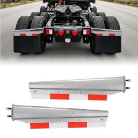 Straight Spring Loaded Mud Flap Hangers for Semi Truck 2-1/2" Bolt Spacing