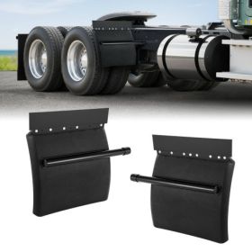 Quarter Fenders for Semi Trucks 24"x24" with Tube Bracket Mounting Hardware