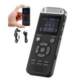 Digital Voice Recorder 128GB Voice Activated Audio Recorder with Playback USB