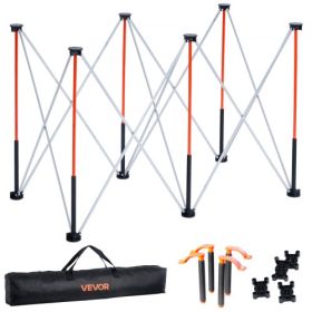 Portable Folding Workstand 4.16 x 2.18ft Collapsible Work Stand 2500lbs Capacity