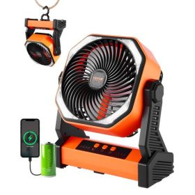8 inch Rechargeable Camping Desktop Fan Battery Operated 4 Speeds