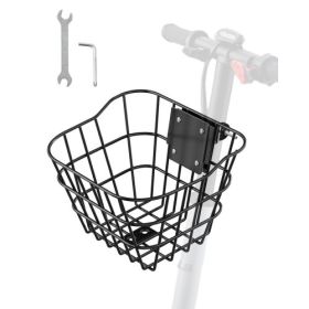 Front Bike Basket Electric Scooter Basket with Fixed Bracket Kids/Adult