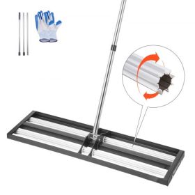 36x10in Lawn Leveling Rake with 83.9 in Adjustable Handle for Yard Heavy Duty
