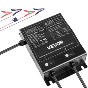 2-Bank 10A 12V Smart Marine Battery Charger Onboard IP68 Waterproof Boat RV