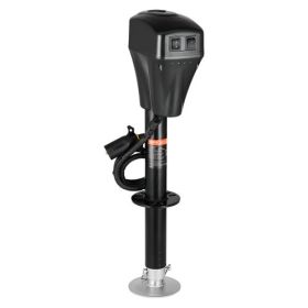 Electric Trailer Jack 5000 lbs Power Tongue Jack for RV Trailer & Camper Black With a 7-pin Trailer Connector
