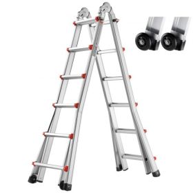 VEVOR Telescoping Ladder A Frame 20.5FT / 6230 mm Extension Multi-Function for Homework