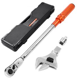 Adjustable Click Torque Wrench 1/2 Inch Drive 20-160 lbf-ft / 27.1-216.8 N.m