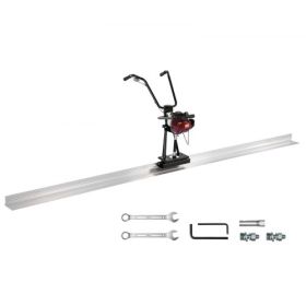 4 Stroke Concrete Power Screed Cement Finishing Float 4 ft Blade Board Set