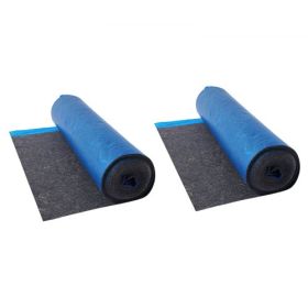 Floor Underlayment 400 sq ft 3mm Recycled Fiber Sound/Vapor Barrier Blue