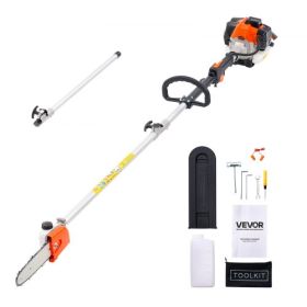 Gas Pole Saw 25CC 2-Stroke Extendable Cordless Tree Trimmer 8 in Cutting Bar