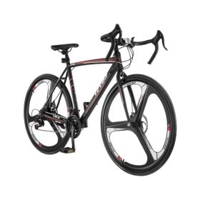 Road Bike Racing Bicycle 700C Shimano 21 Speeds Carbon Steel Frame Disc Brake