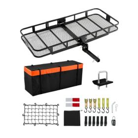 500 lbs Hitch Cargo Carrier Folding Hitch Cargo Carrier for 2" Receiver 70" x 30" x 6" Hitch Cargo Carrier