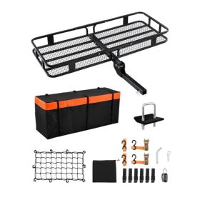 500 lbs Hitch Cargo Carrier Folding Hitch Cargo Carrier with Cargo Net 60x24x6 Folding Hitch Carrier