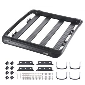 Universal Roof Rack Cargo Carrier Basket 48 x 40 x 5.6 in Car Top Luggage Holder