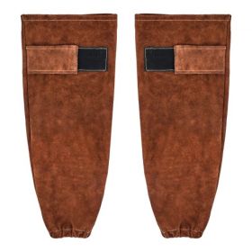 VEVOR Leather Welding Sleeves Heavy Duty Cowhide Flame Resistant Work Sleeves