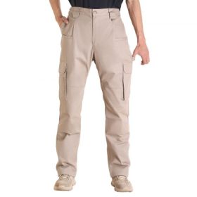 VEVOR FR Pants for Men Flame-Resistant Cargo Pants Multi-Pockets XL Size Khaki