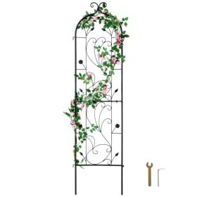 Metal Garden Trellis for Climbing Plant Support 60 x 15 in Rustproof