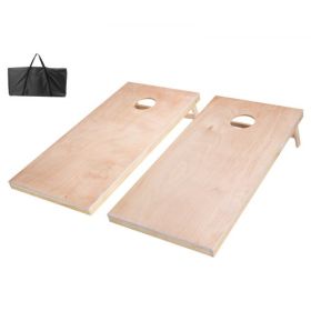 4x2ft Cornhole Set Portable Outdoor Corn Hole Toss Game Board Wood Carry Case