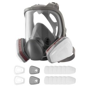 VEVOR Respirator Mask Reusable Respirator Full Face Gas Cover with Filters for Dust,Full Face Respirator Mask