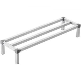 Newly Upgraded！VEVOR Aluminum Dunnage Rack Stationary Dunnage Rack 48” x 14” x 8” Storage Rack