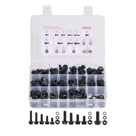 280 Pcs Bolts Nuts Assortment Kit Metric Alloy Steel M6 M8 M10