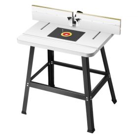 Benchtop Router Table 31.5 in x 23.9 in with Fence MDF Top Dust Collection Port