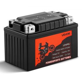VEVOR Motorcycle Battery 12V 2Ah YTX5L-BS High Performance Powersports Battery