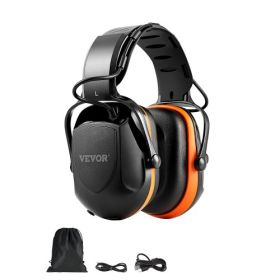 VEVOR Safety Earmuffs Bluetooth Hearing Protection Ear Muffs Noise Reduction NRR24dB,Bluetooth Headphones Earmuffs