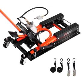1500lbs Hydraulic & Pneumatic  Motorcycle Jack Lift Hoist Stand Bike 2-Caster