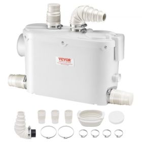 Macerator Pump 500W 29 GPM Flow 26 ft Head Lift Pump for Wall-Hung Toilet Sink