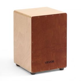 Cajon Box Drum Wooden Birchwood Percussion Instrument Bass Drum with Snare Wires