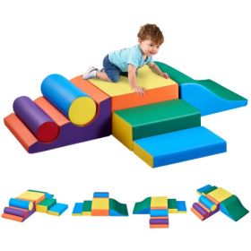 Climbing Toys 7 Piece Foam Climbing Blocks Set for Toddlers and Preschoolers