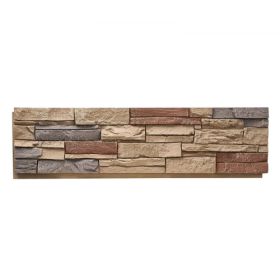 Faux Stacked Stone Wall Panel 45.6x12.8 in PU Artificial Stone Wall Panel 1PC