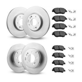 Front and Rear Ceramic Brake Kit Compatible with 2011-2014 Hyundai Sonata