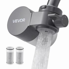Faucet Mount Water Filters Sink Water Purifier for Kitchen Gray Horizontal