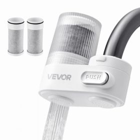 Faucet Mount Water Filters Sink Water Purifier for Kitchen White Vertical