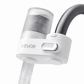 Faucet Mount Water Filter Sink Water Purifier for Kitchen Vertical White