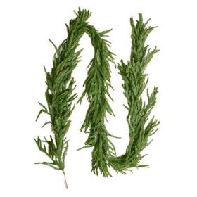 Faux Norfolk Christmas Garland 9Ft Artificial Greenery Xmas Decor for Fireplace