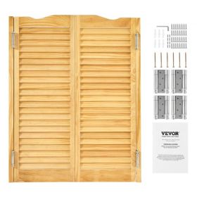 Saloon Swinging Doors 32" x 42" Arched Top Pine Wood with Hinges Log