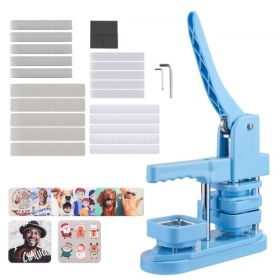 VEVOR Button Maker Machine Pin Maker 1.97 x 1.97 in Square 100pcs Button Parts