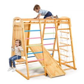 VEVOR Indoor Playground Jungle Gym 9-in-1 Montessori Climbing Toys for Toddlers