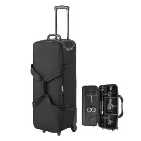 Studio Equipment Trolley Case 35.83 x 11.81 x 14 in Rolling Camera Carrying Bag