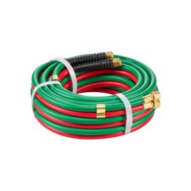 Oxygen Acetylene Hose 1/4-Inch x 25FT T Grade Hose 300PSI Max Working Pressure