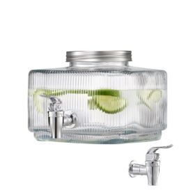 Drink Dispenser 0.8 Gal Beverage Dispenser for Parties Glass with Spigot