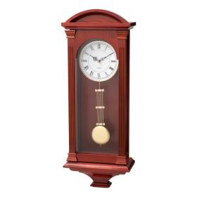 Grandfather Clock Vintage Pendulum Wall Clock 26.7 in with Quartz Movement